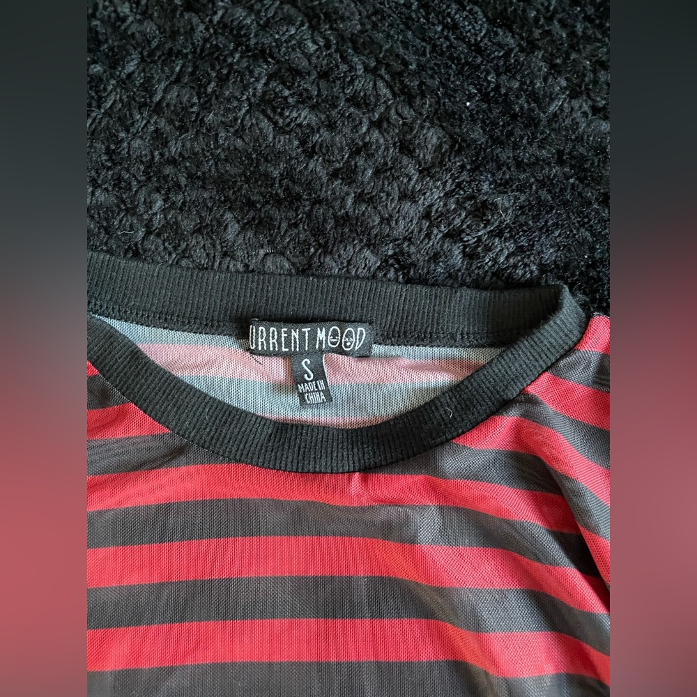 Mesh long sleeve shirt